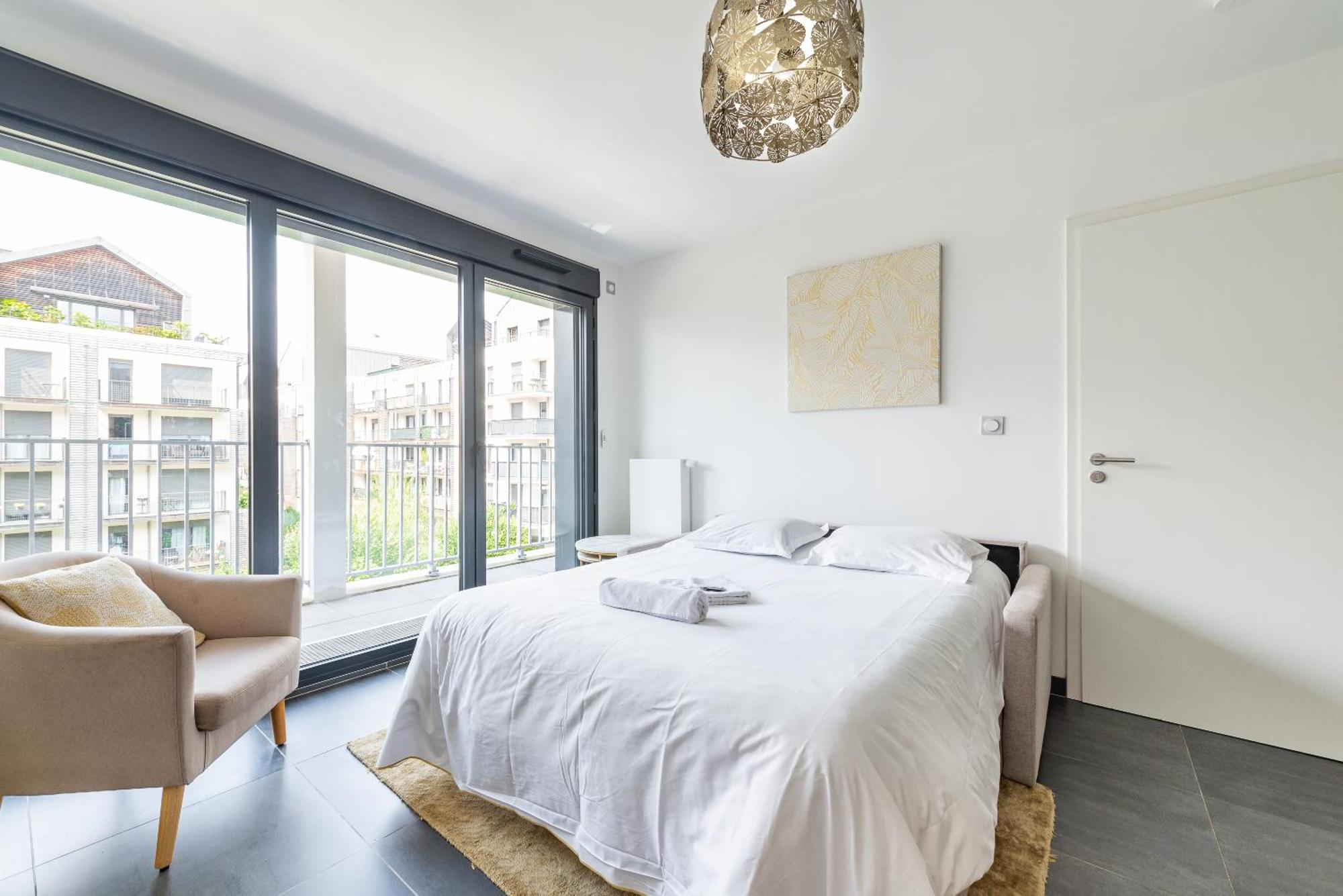L'ambre - T2 Lumineux - Parking, Rer A, Disneyland Appartement *